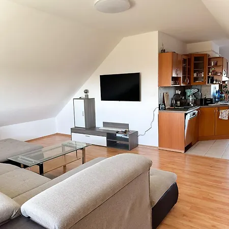 Priestranny Podkrovny S Krasnymi Vyhladmi Apartmán *